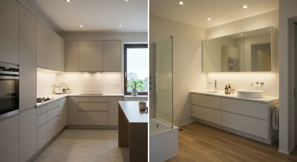 Kitchen and Bathroom Lighting Ideas